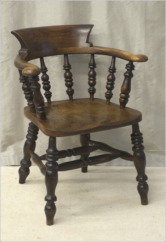 9039 Victorian Ash and Elm Smokers Bow Chair